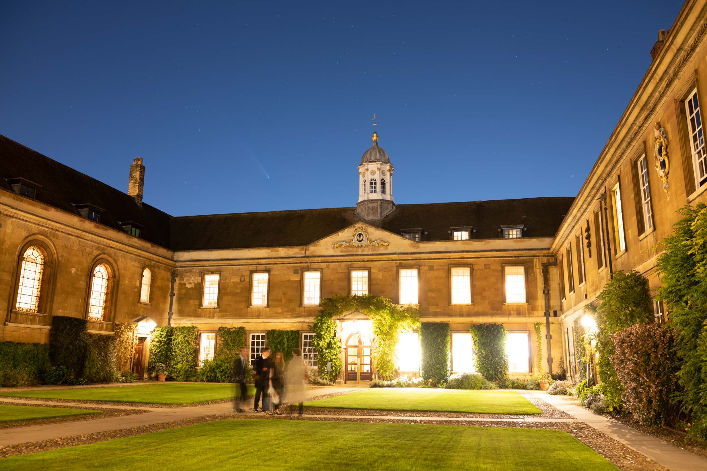 Comet C/2023 A3 above Trinity Hall